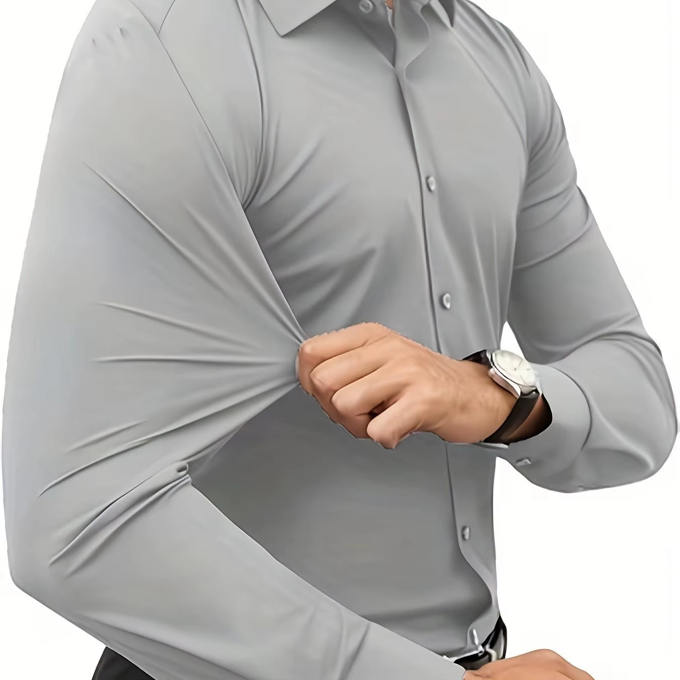 Slim Fit Long Sleeve Men'S Dress Shirt Elastic Silk Tan Color Japanese Retro Style Loose Fit Printed Shirt for Teenagers And...